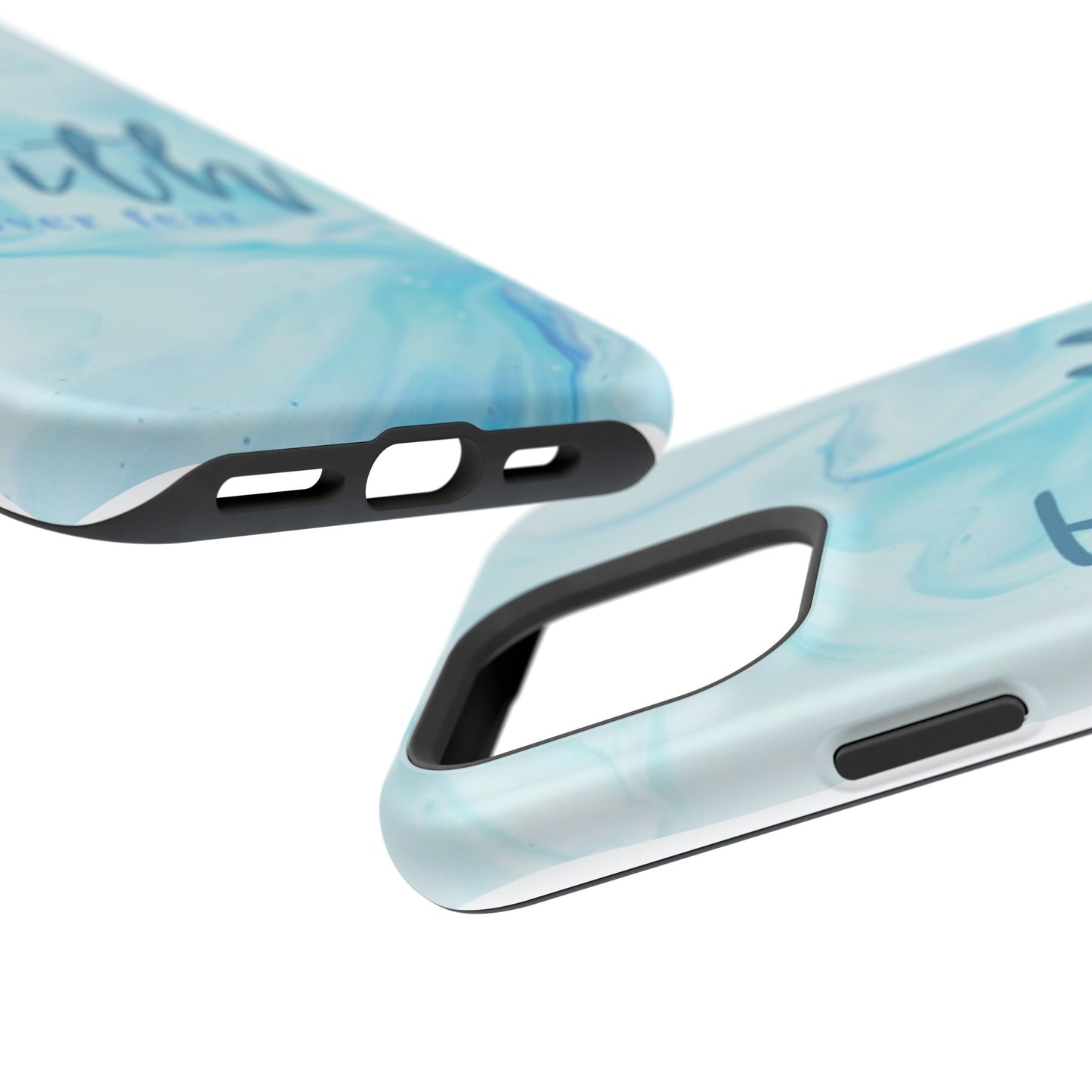 Faith Over Fear Magnetic Phone Case — Blue Marble Impact-Resistant Cover