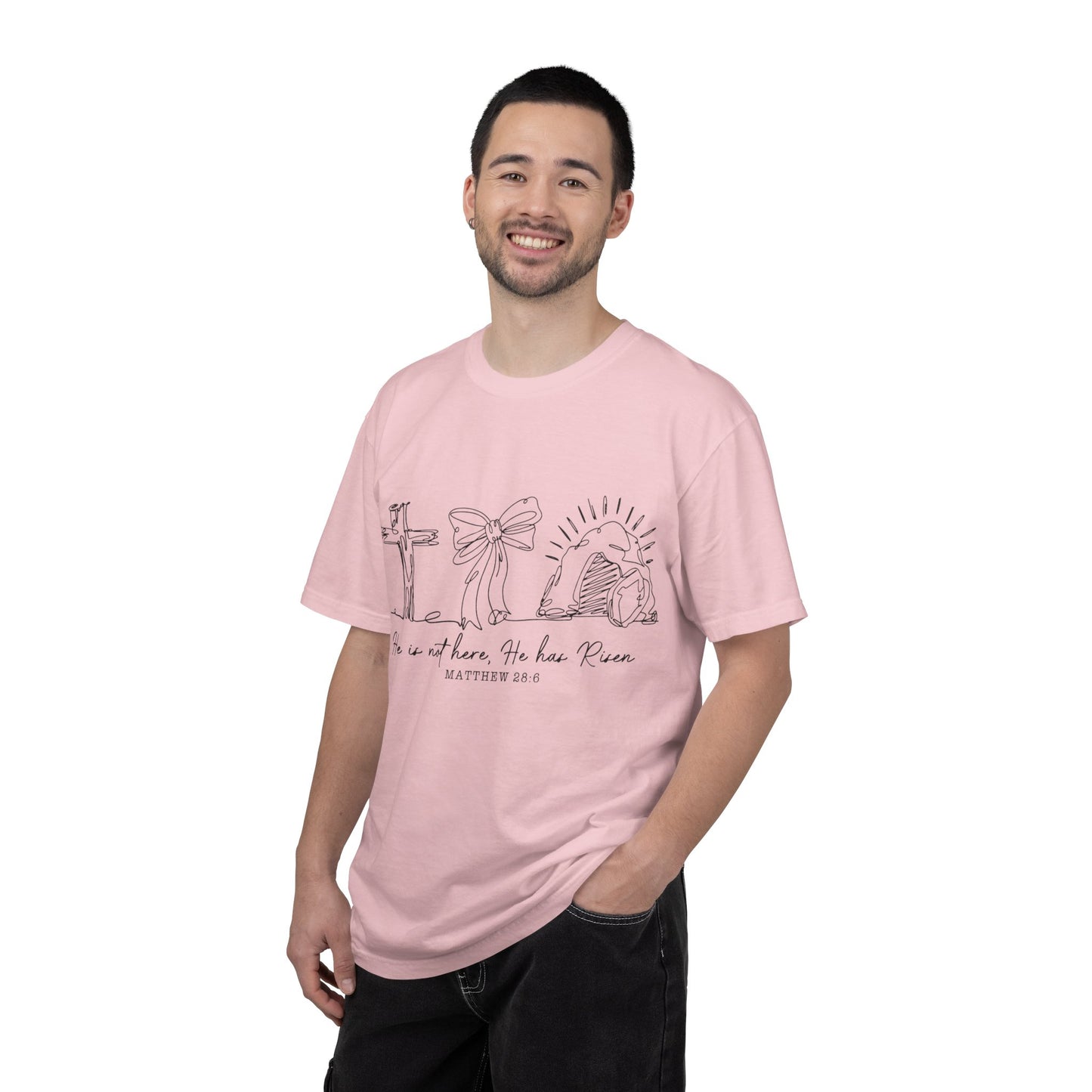 He is risen-Unisex Garment-Dyed T-shirt