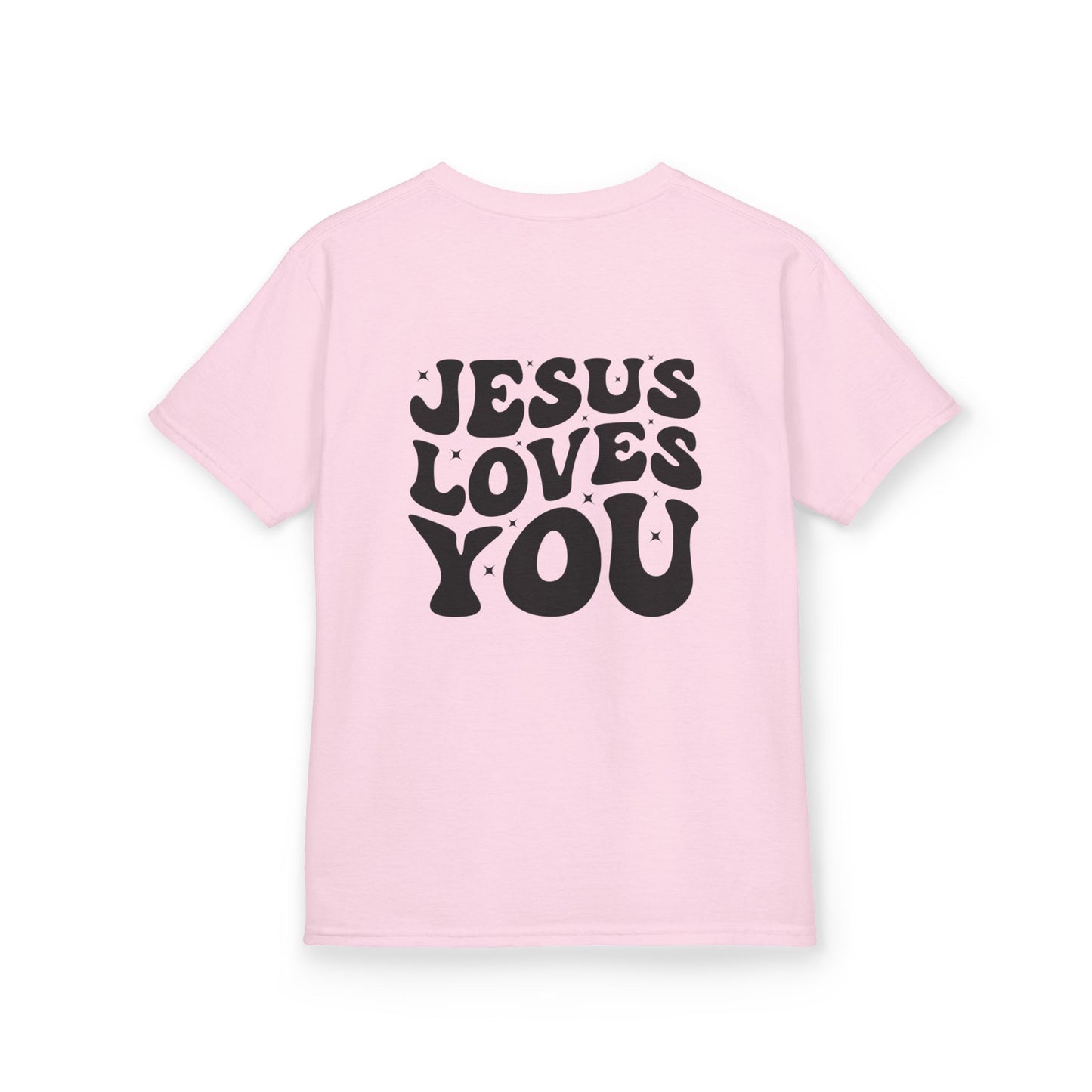 Kids Tee — Jesus Loves You Cross Youth T‑Shirt