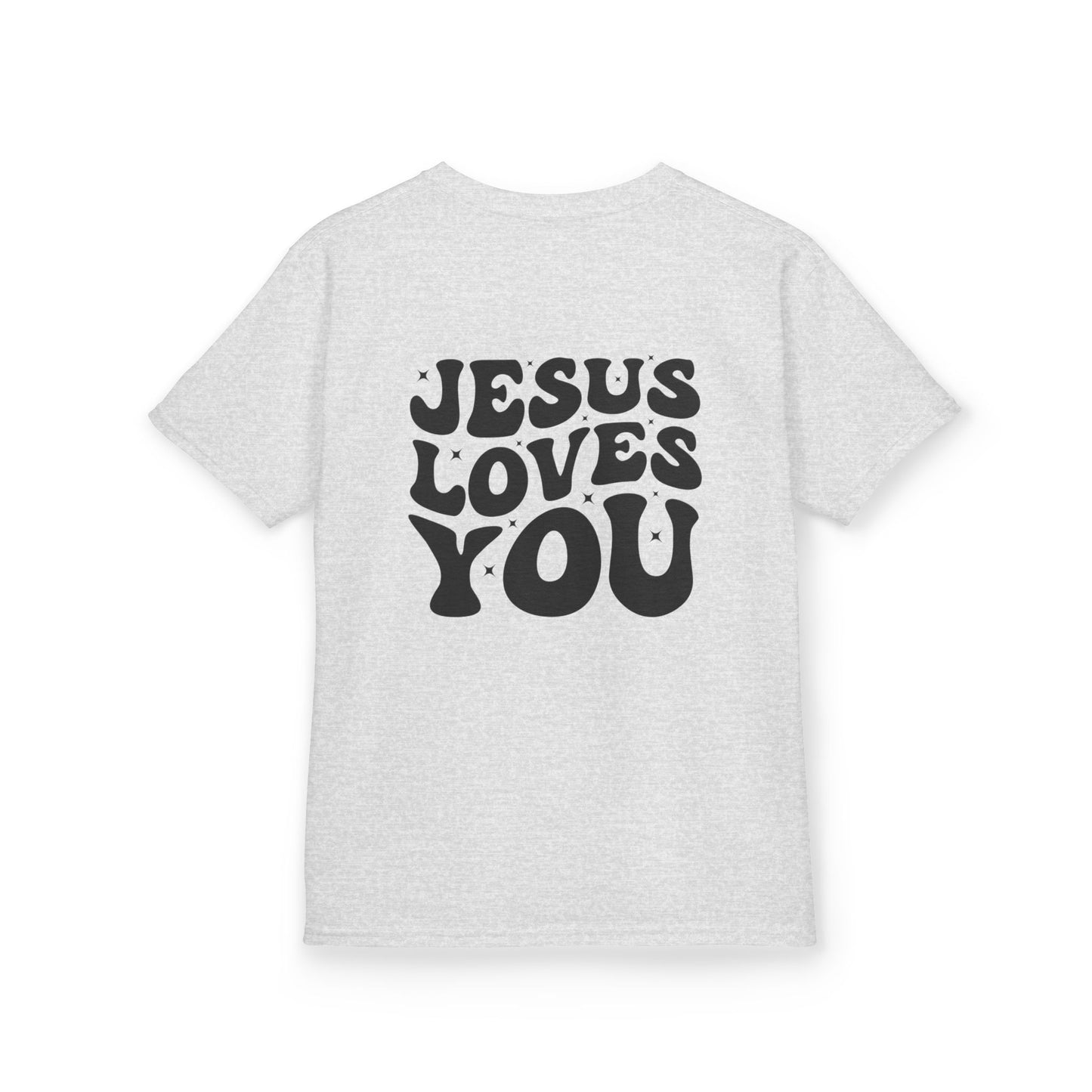 Kids Tee — Jesus Loves You Cross Youth T‑Shirt