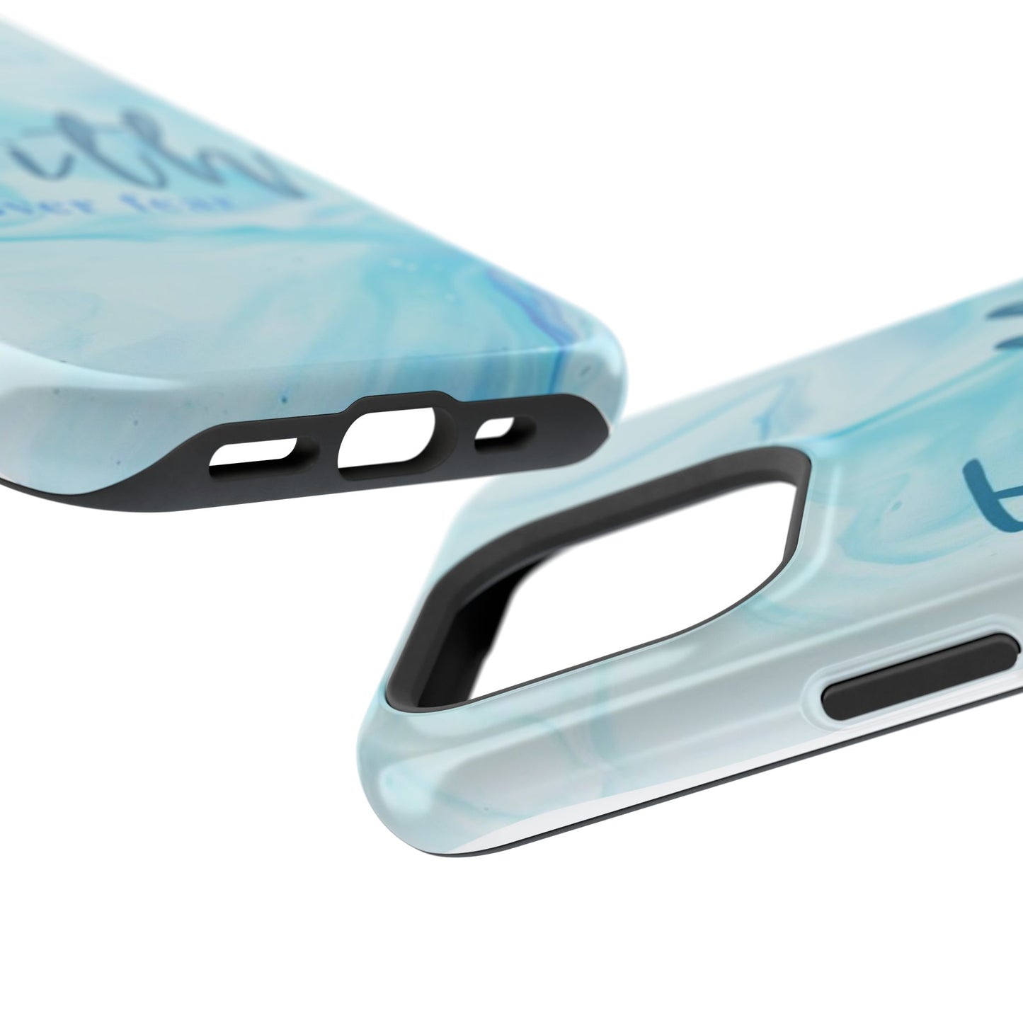 Faith Over Fear Magnetic Phone Case — Blue Marble Impact-Resistant Cover