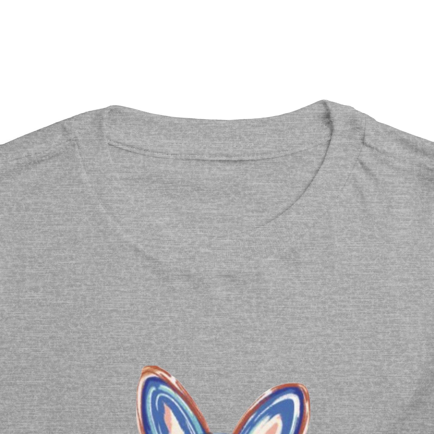 Toddler Bunny Tee — Colorful Pastel Bunny with Bandana