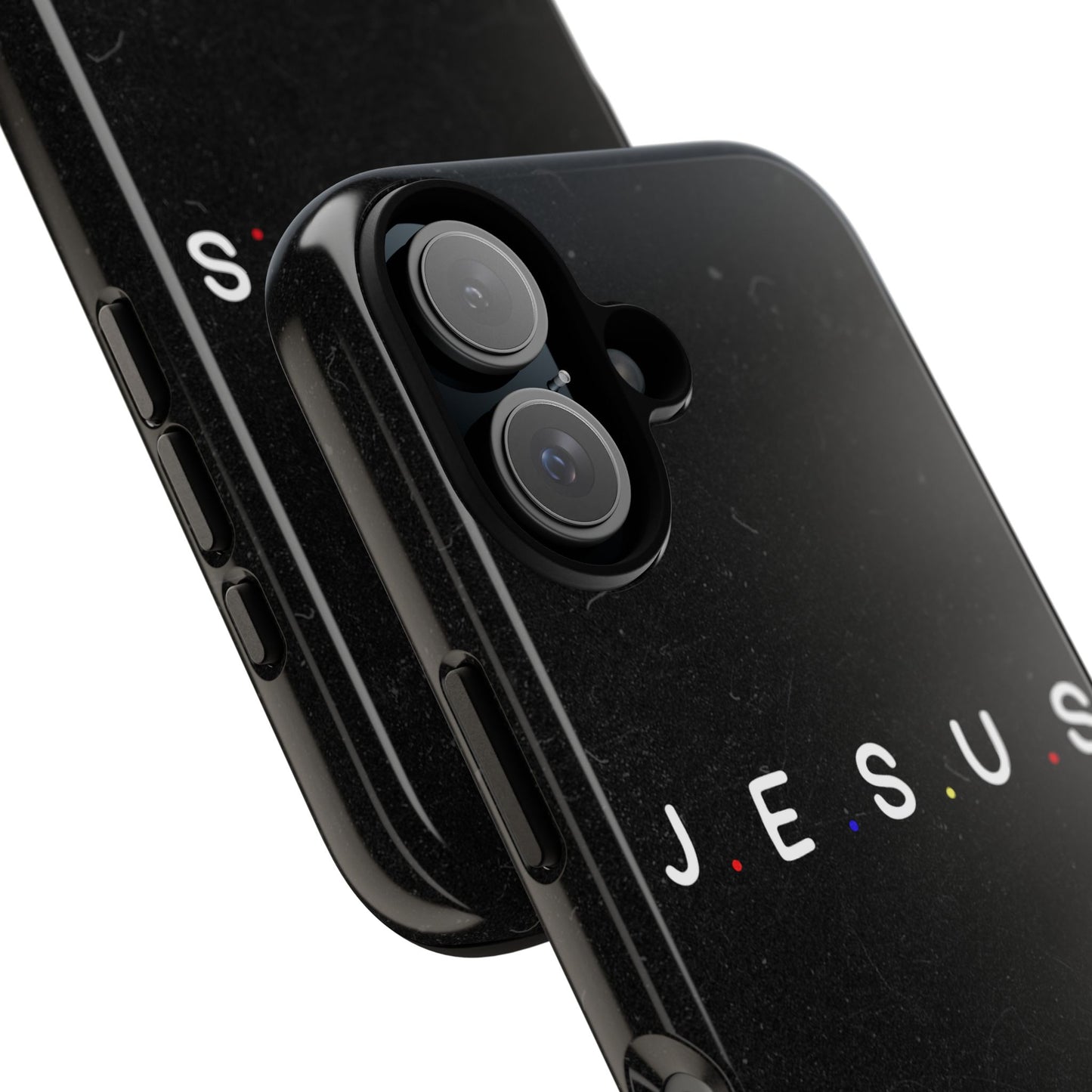 Jesus Typography Tough Phone Case — Minimal Black Christian Phone Cover