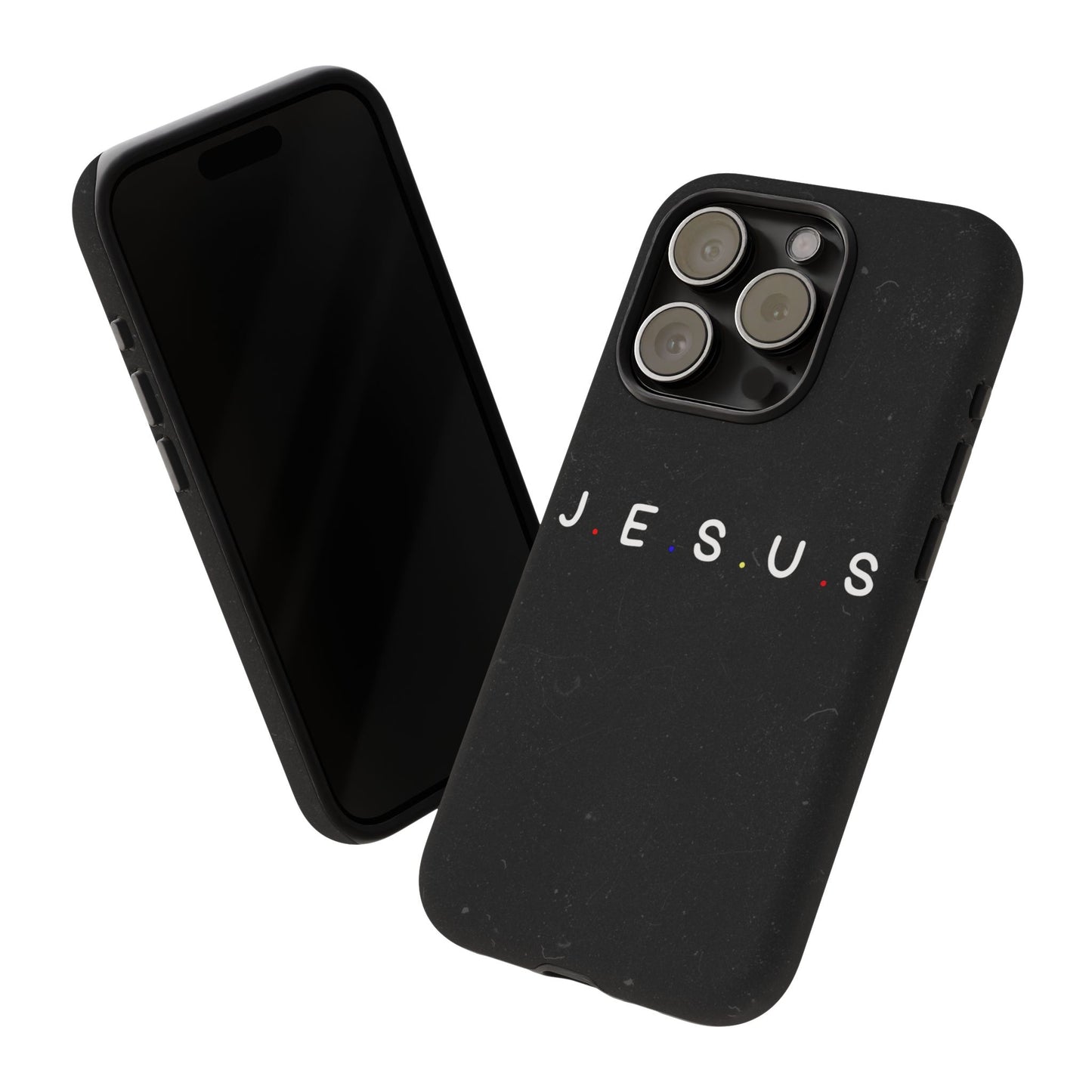 Jesus Typography Tough Phone Case — Minimal Black Christian Phone Cover