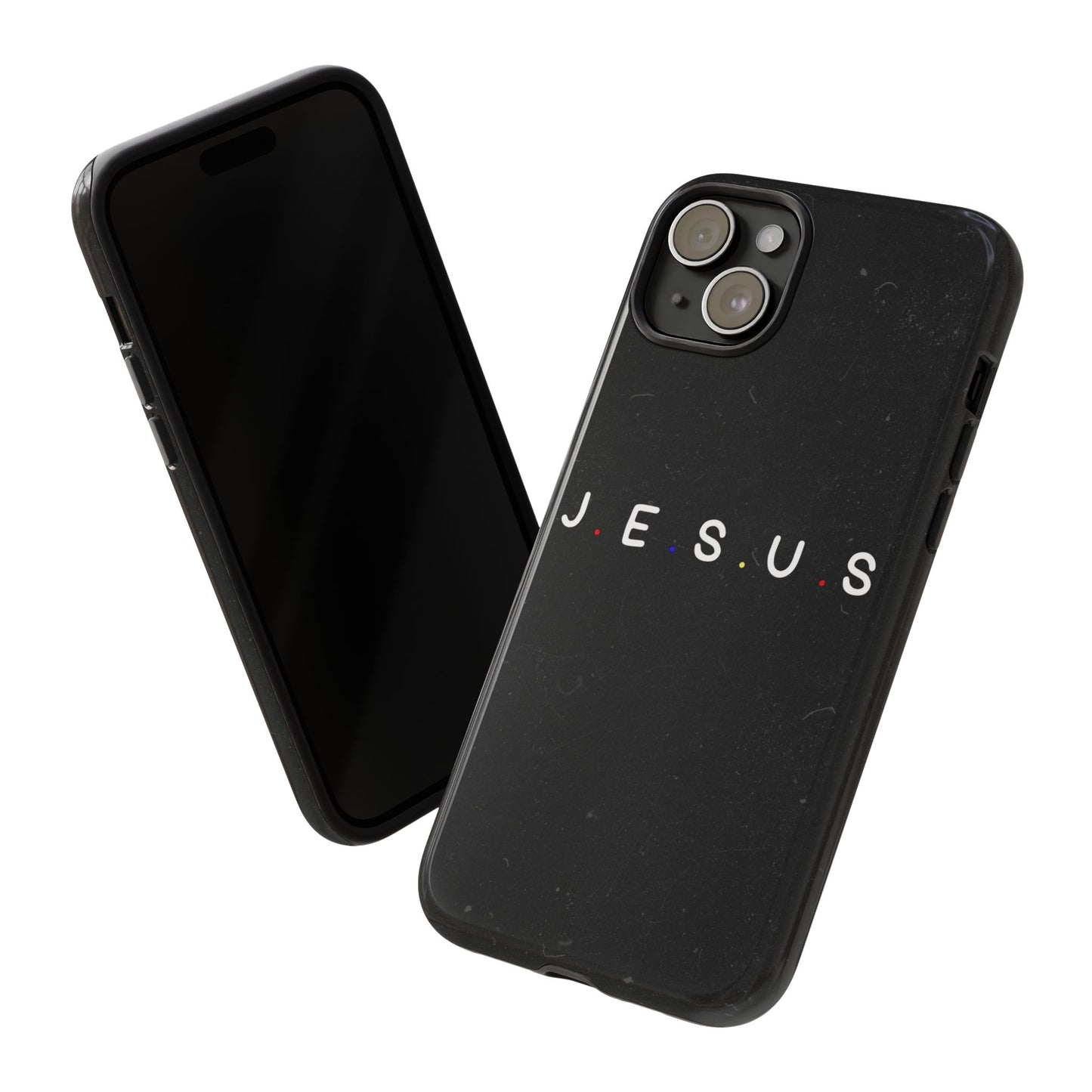 Jesus Typography Tough Phone Case — Minimal Black Christian Phone Cover
