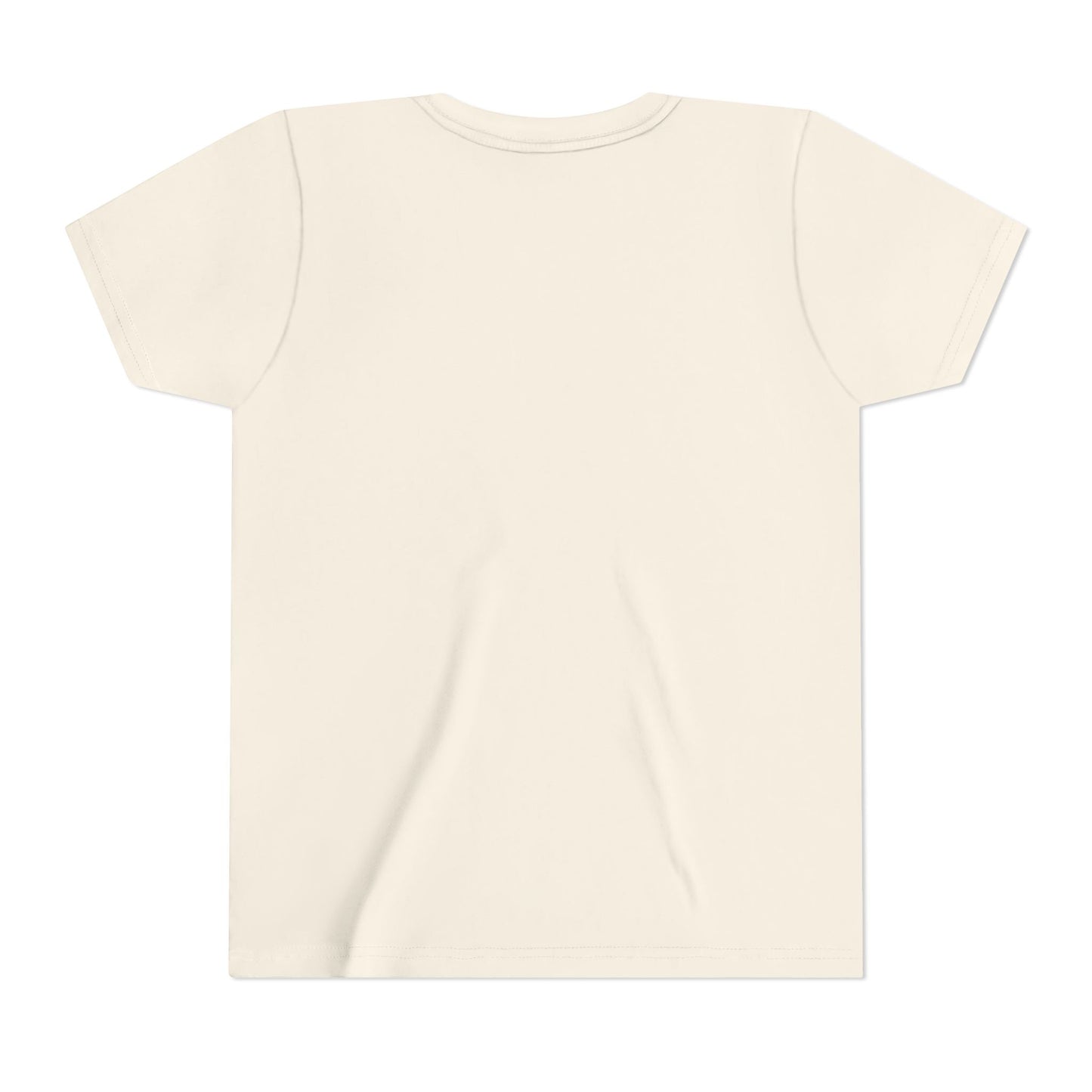 Youth Tee — Pink Floral Bible & Cross Design (Easter/Christian Kids)