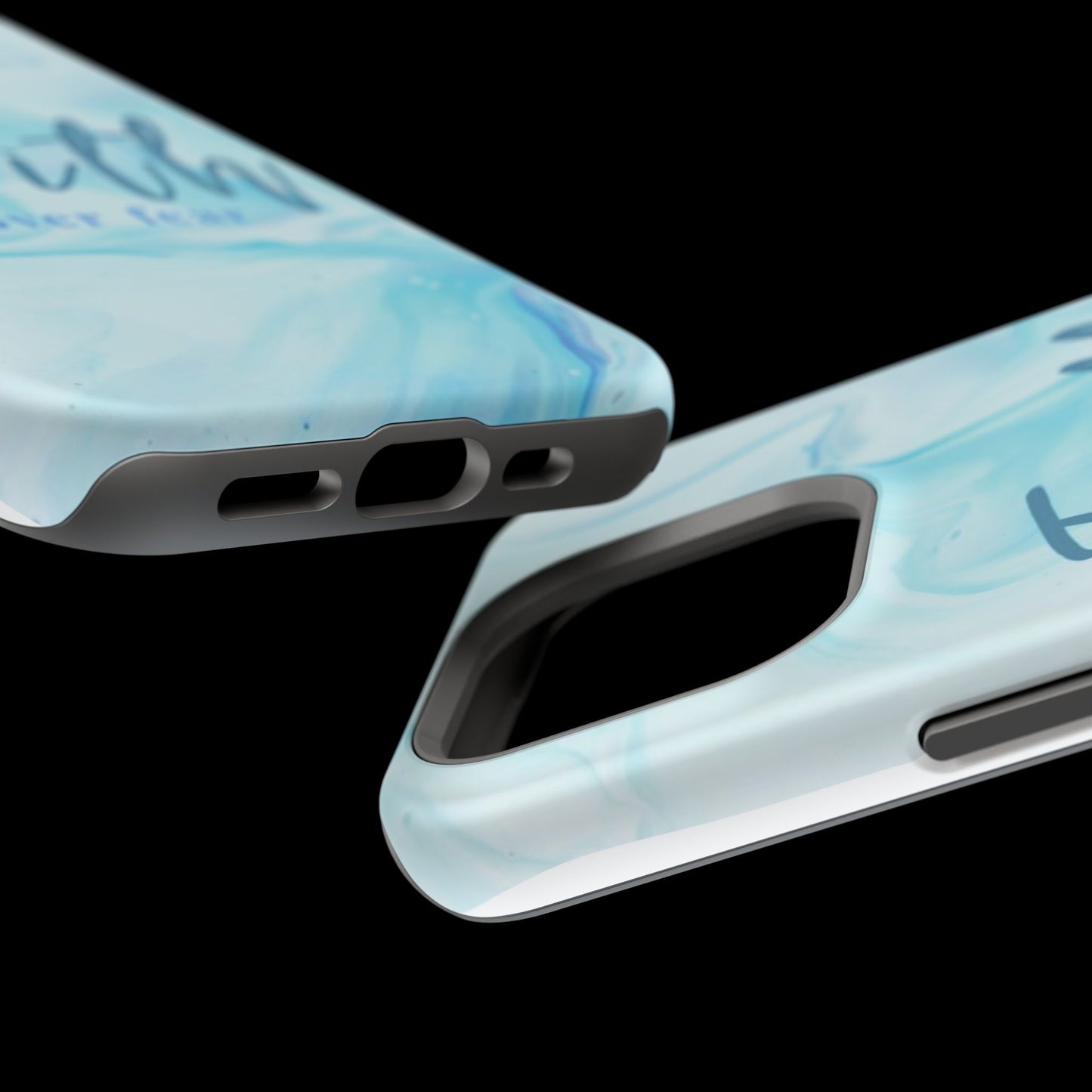 Faith Over Fear Magnetic Phone Case — Blue Marble Impact-Resistant Cover