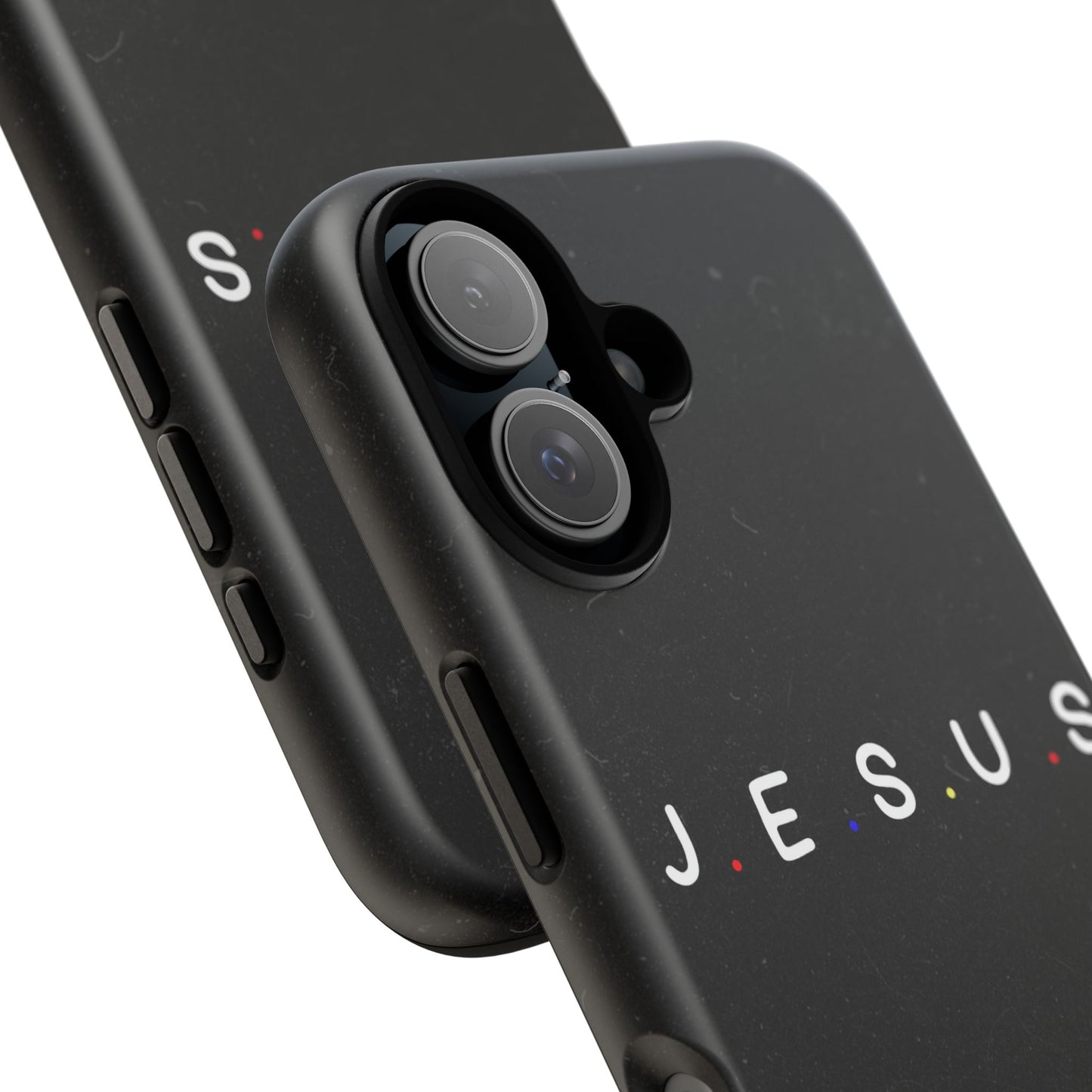Jesus Typography Tough Phone Case — Minimal Black Christian Phone Cover
