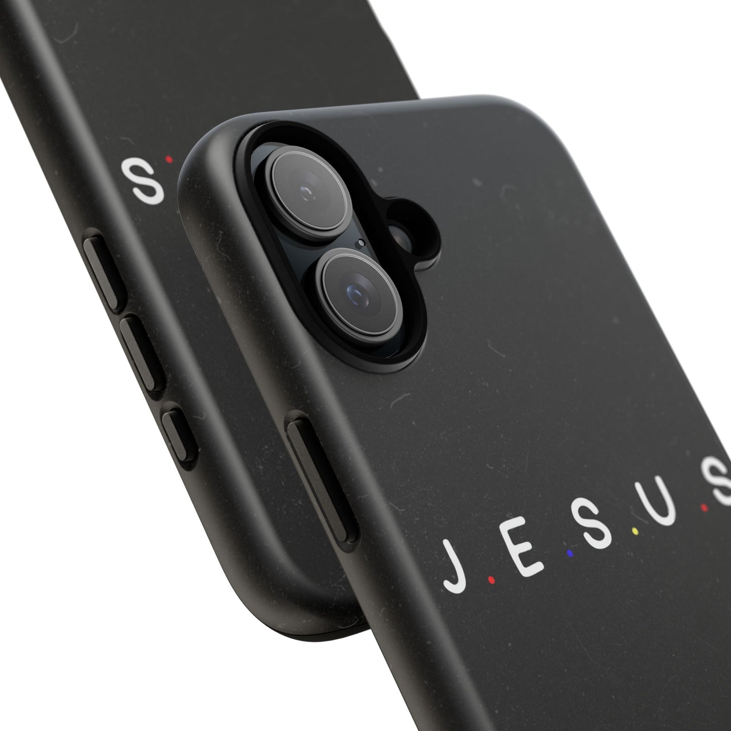 Jesus Typography Tough Phone Case — Minimal Black Christian Phone Cover