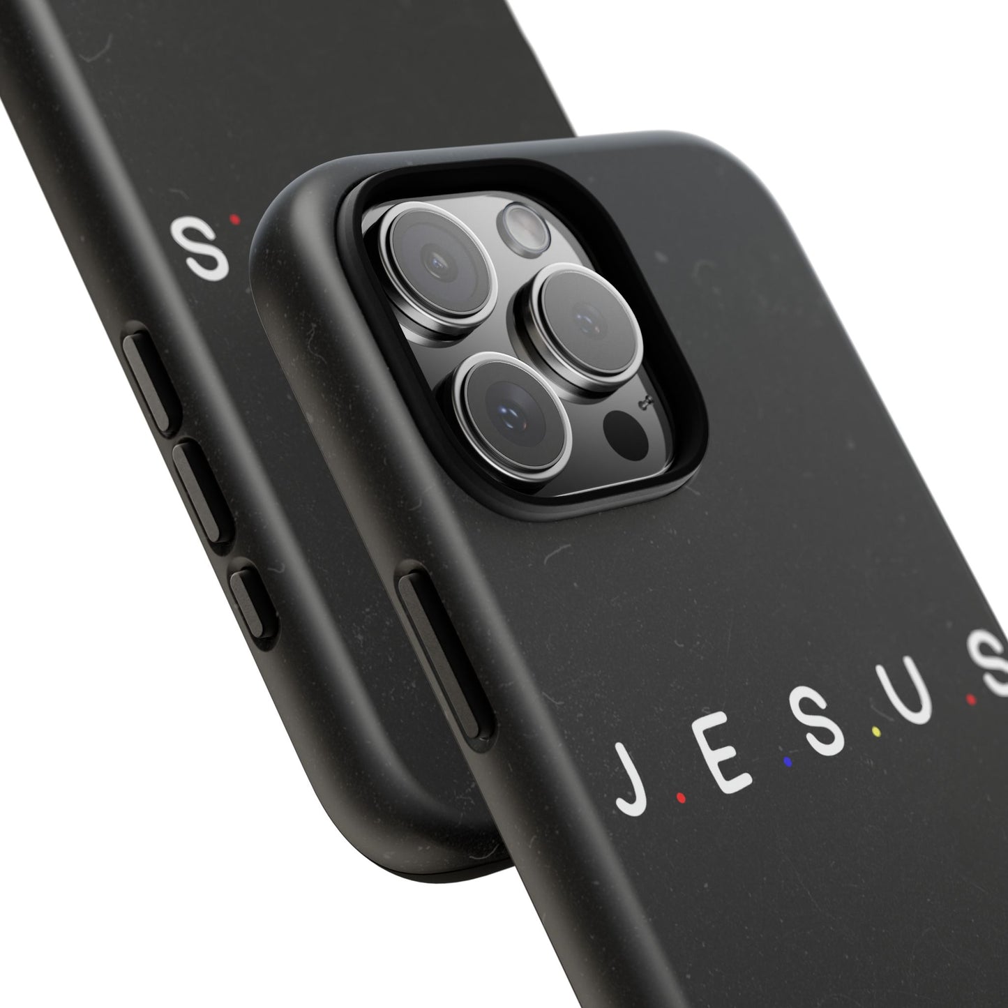 Jesus Typography Tough Phone Case — Minimal Black Christian Phone Cover