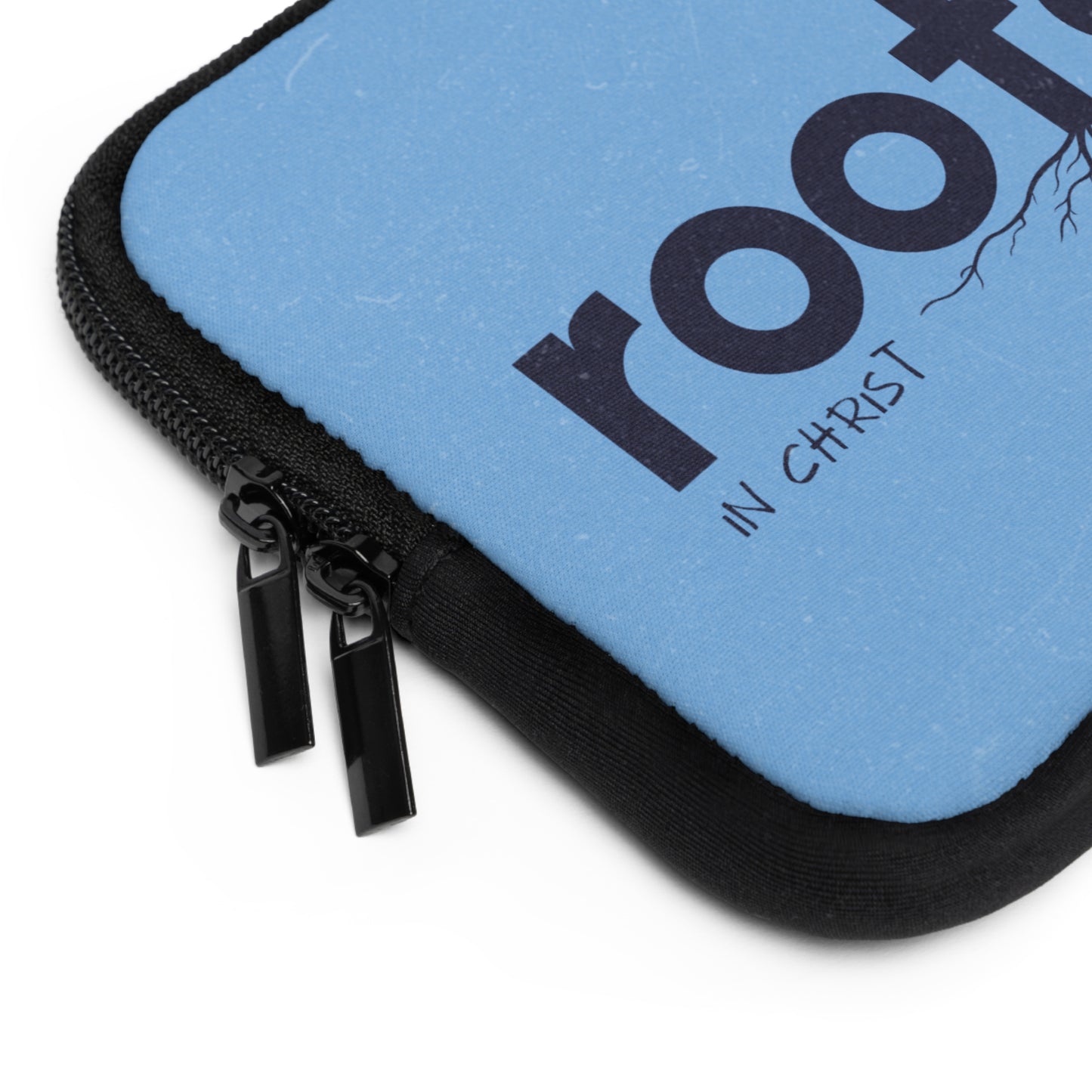 Rooted Laptop Sleeve — Blue 'rooted' Design with Roots