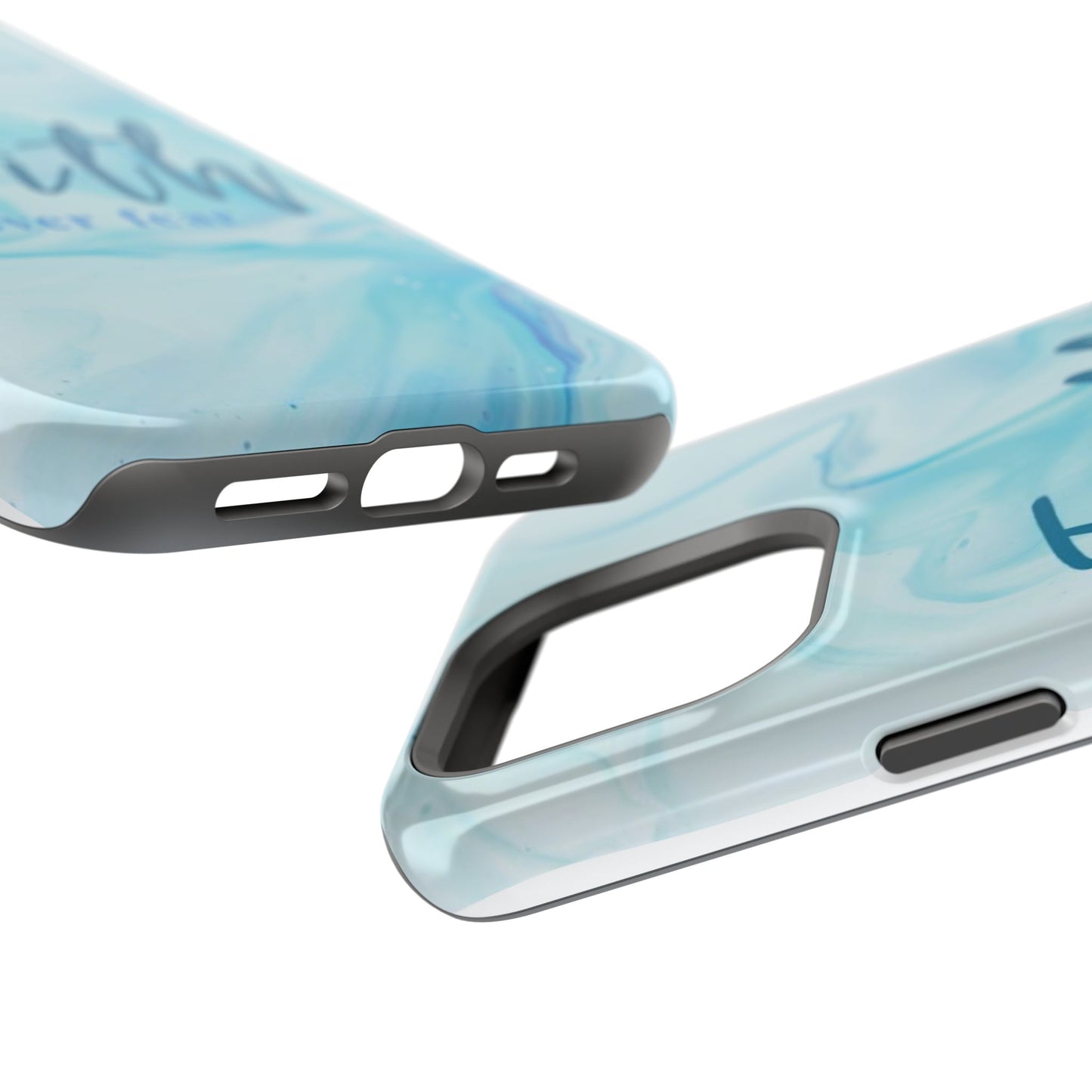 Faith Over Fear Magnetic Phone Case — Blue Marble Impact-Resistant Cover