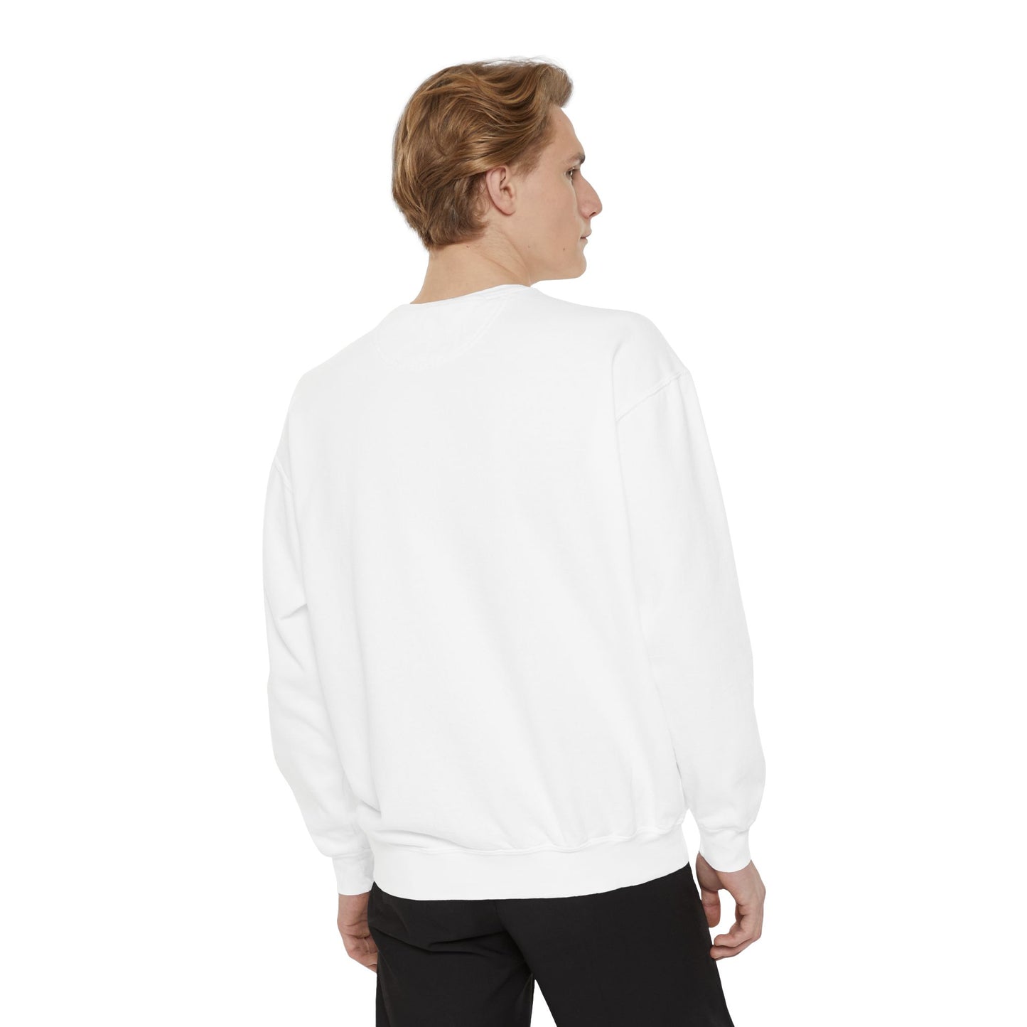 He Is Risen Christian Sweatshirt — Cross, Bow & Empty Tomb Easter Pullover