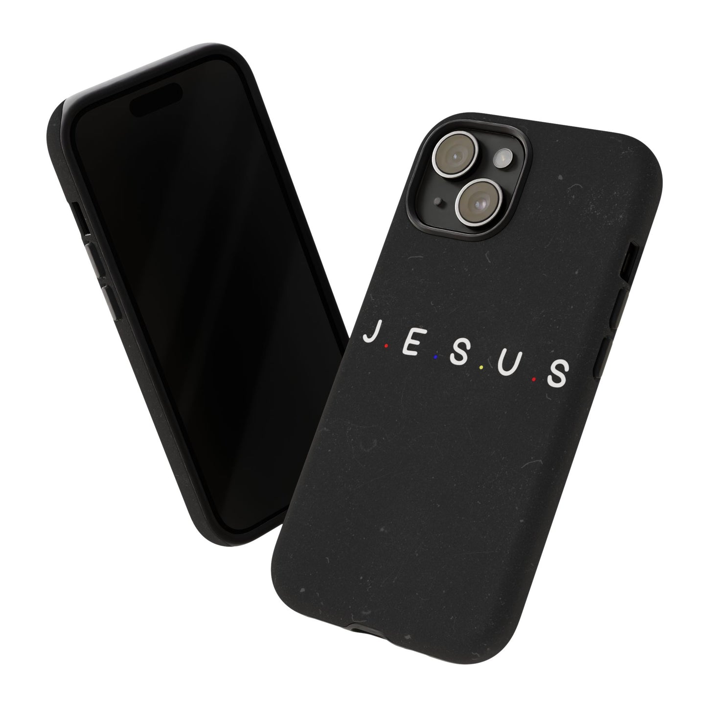 Jesus Typography Tough Phone Case — Minimal Black Christian Phone Cover