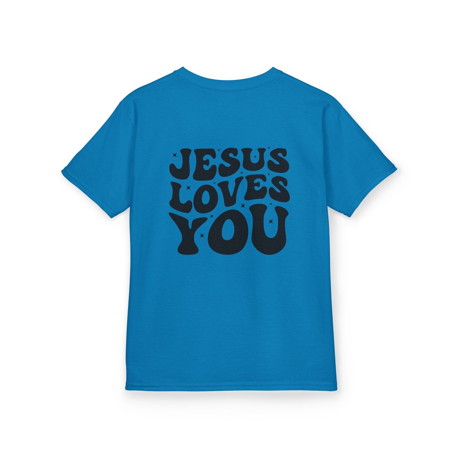 Kids Tee — Jesus Loves You Cross Youth T‑Shirt