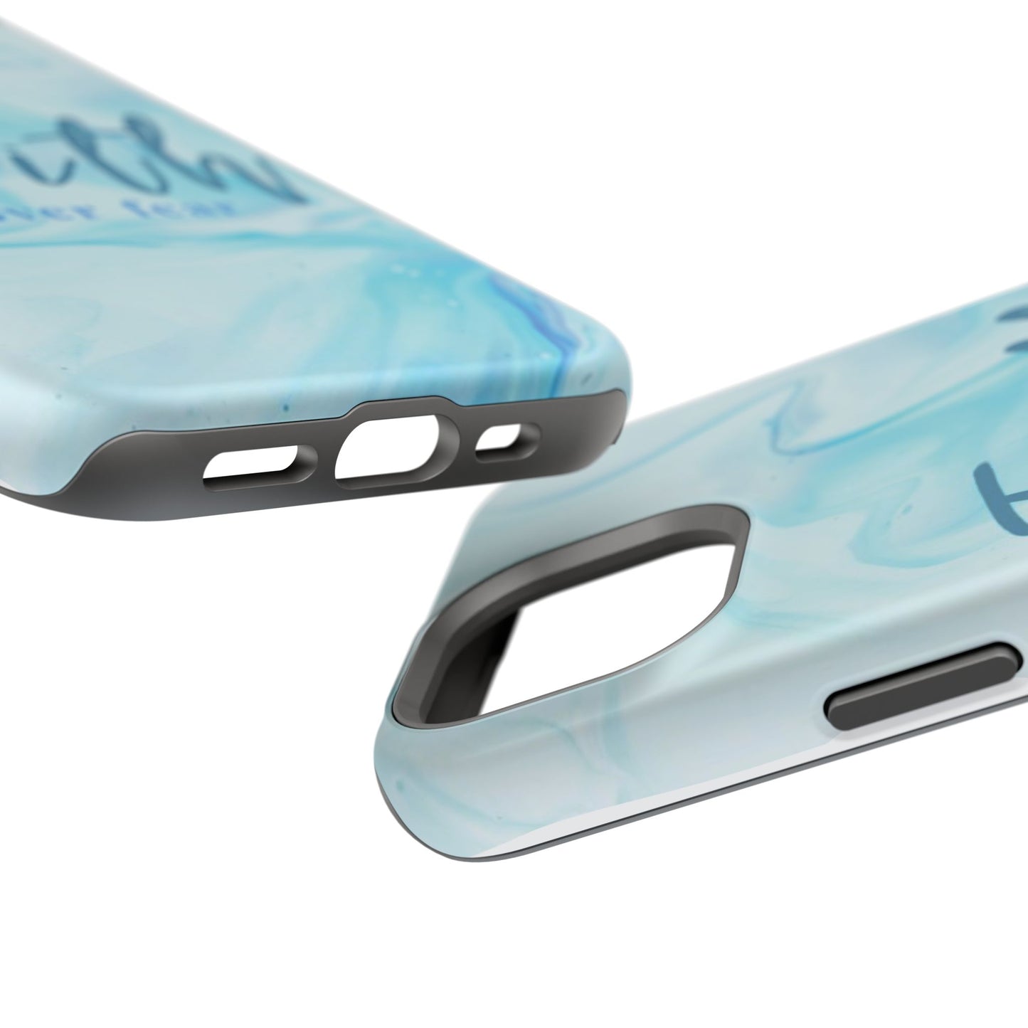 Faith Over Fear Magnetic Phone Case — Blue Marble Impact-Resistant Cover
