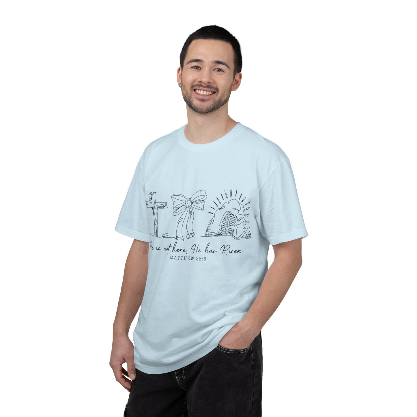 He is risen-Unisex Garment-Dyed T-shirt
