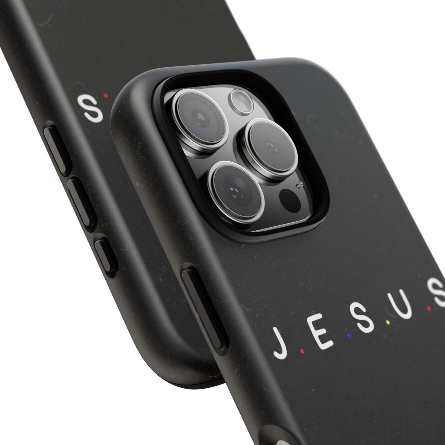 Jesus Typography Tough Phone Case — Minimal Black Christian Phone Cover
