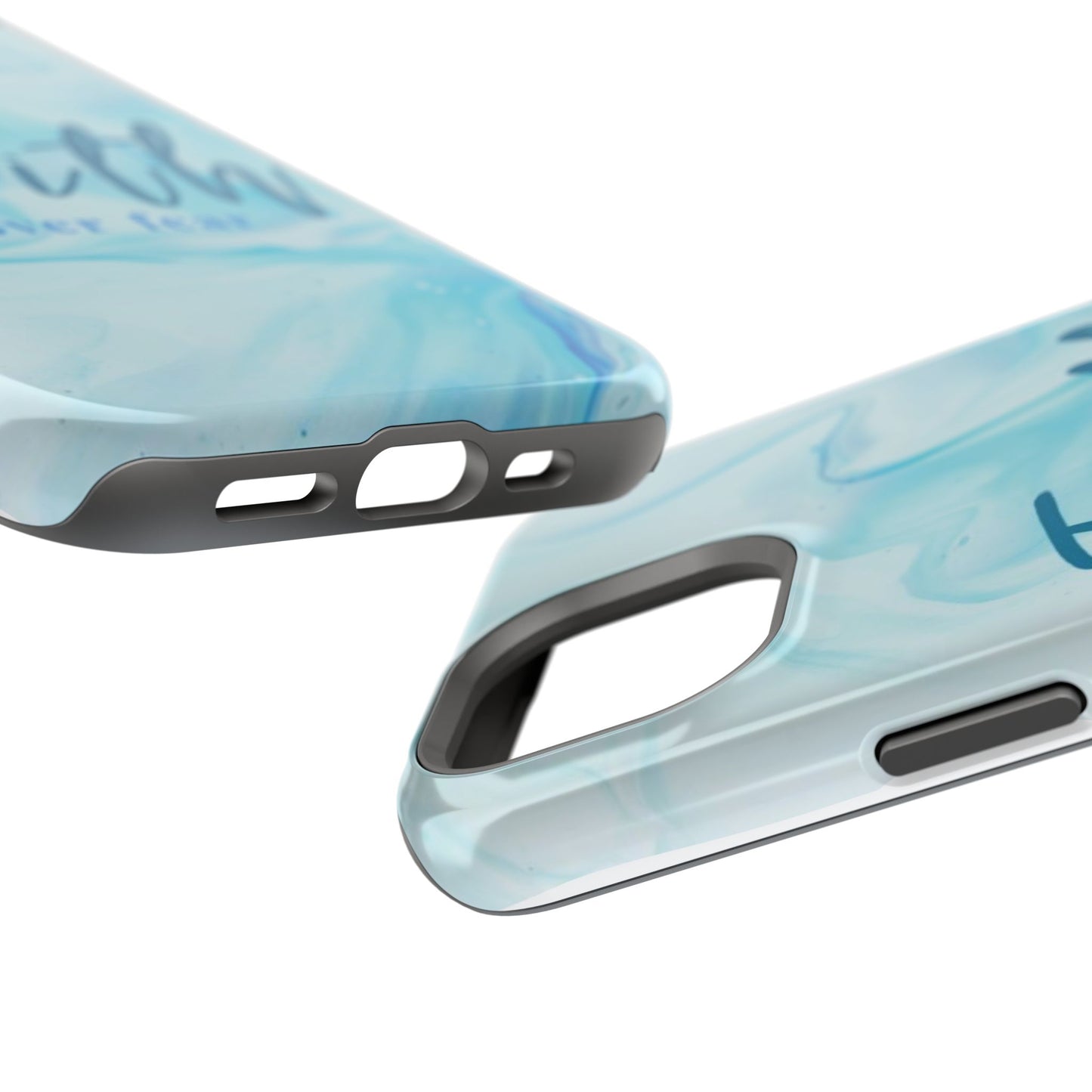 Faith Over Fear Magnetic Phone Case — Blue Marble Impact-Resistant Cover