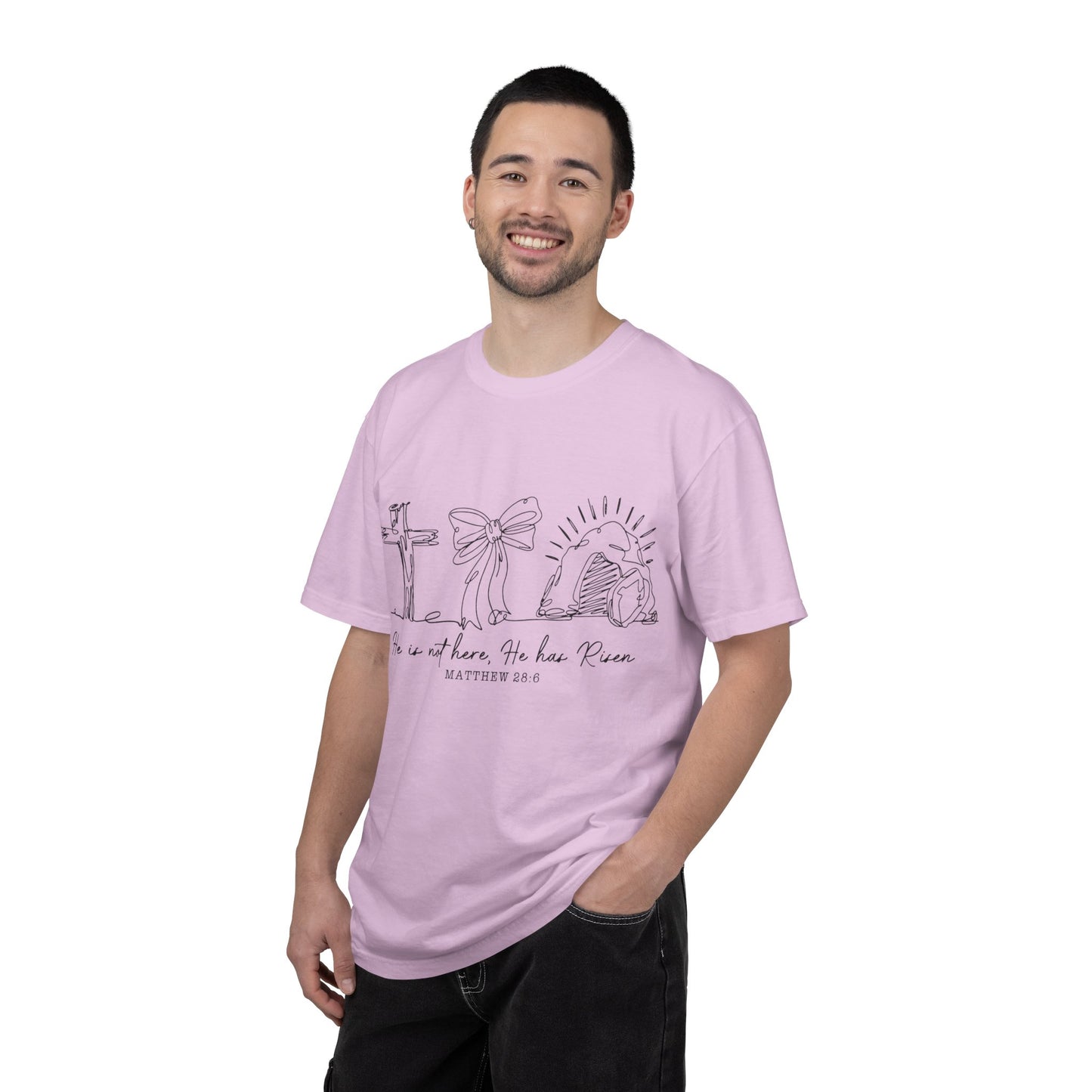 He is risen-Unisex Garment-Dyed T-shirt