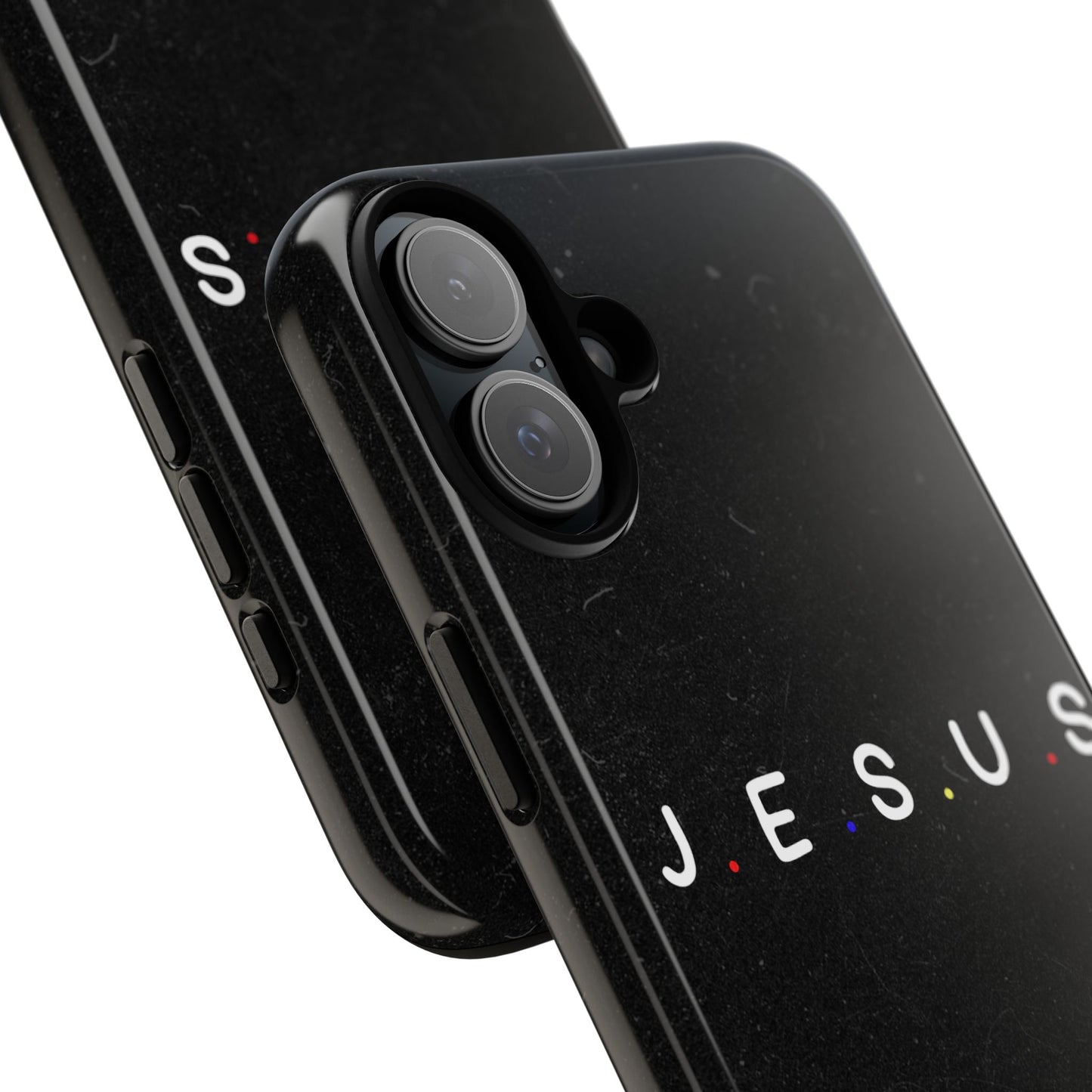 Jesus Typography Tough Phone Case — Minimal Black Christian Phone Cover