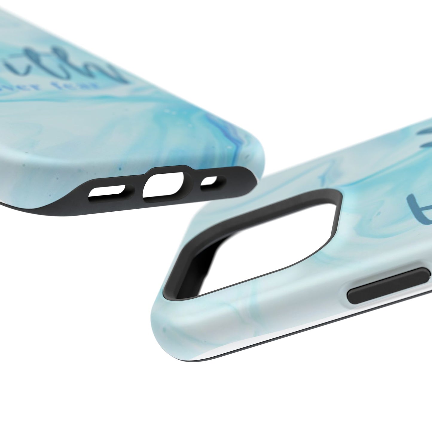 Faith Over Fear Magnetic Phone Case — Blue Marble Impact-Resistant Cover