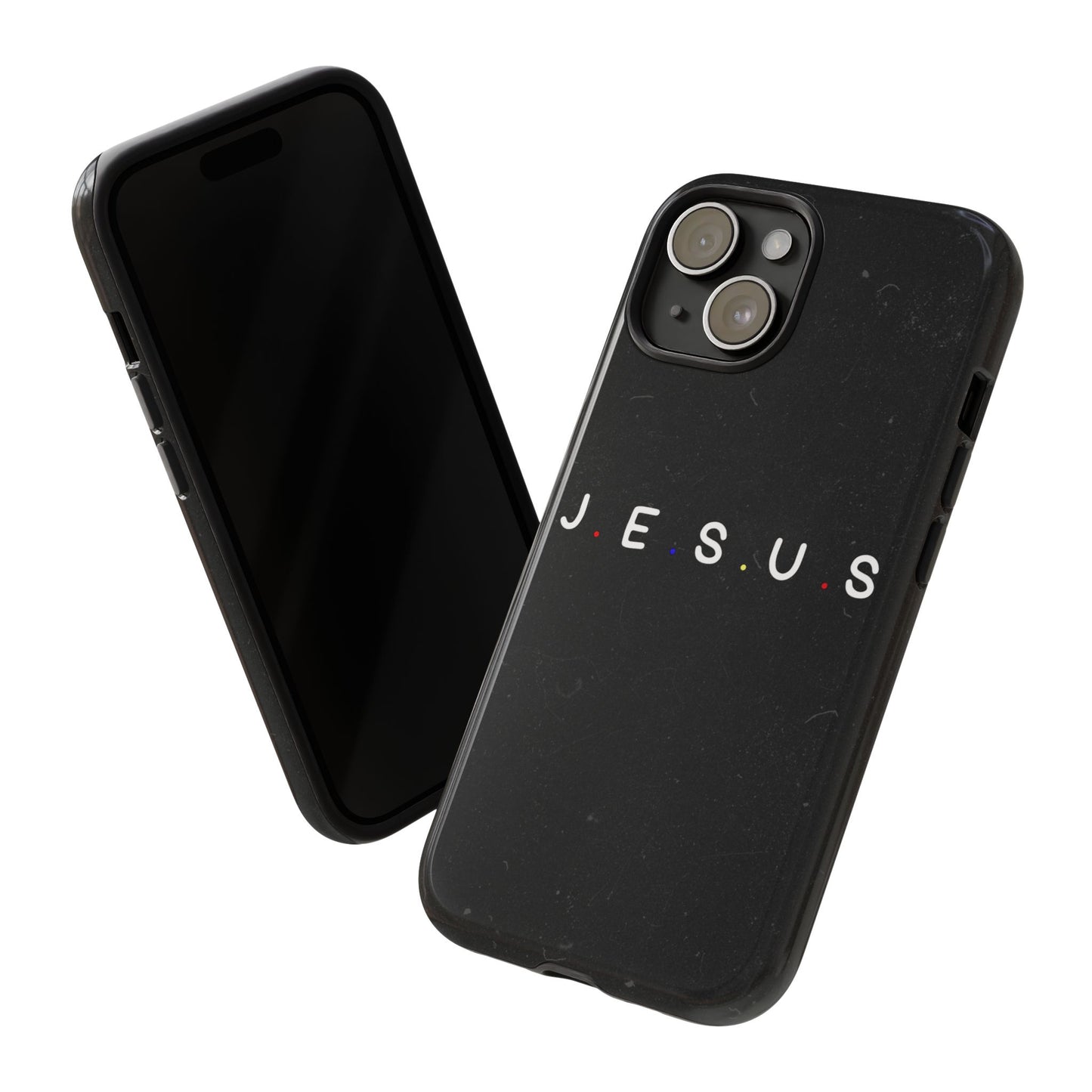 Jesus Typography Tough Phone Case — Minimal Black Christian Phone Cover
