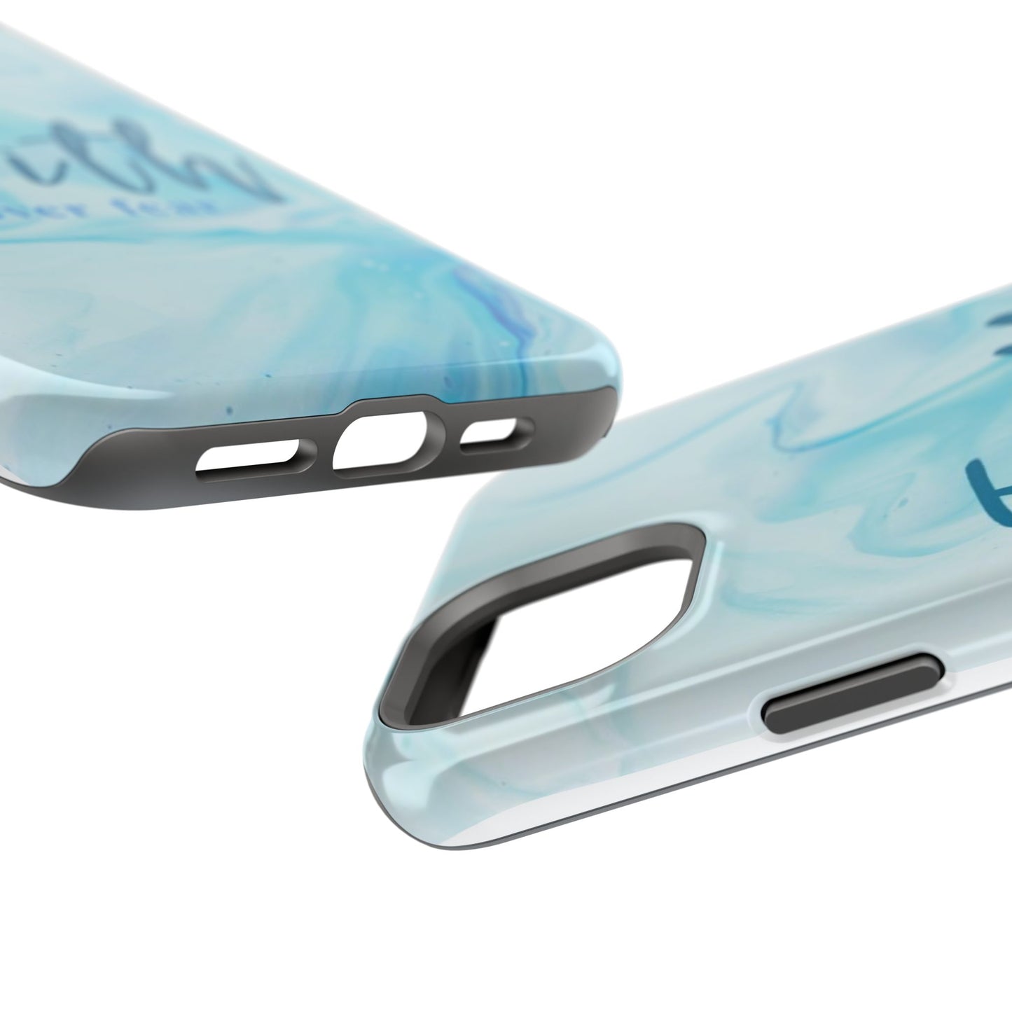 Faith Over Fear Magnetic Phone Case — Blue Marble Impact-Resistant Cover