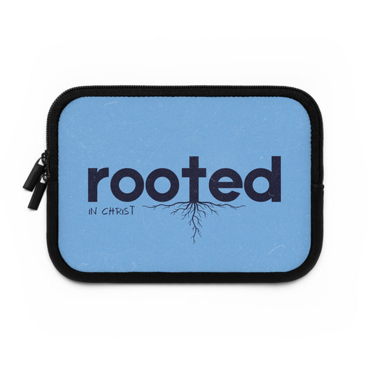 Rooted Laptop Sleeve — Blue 'rooted' Design with Roots
