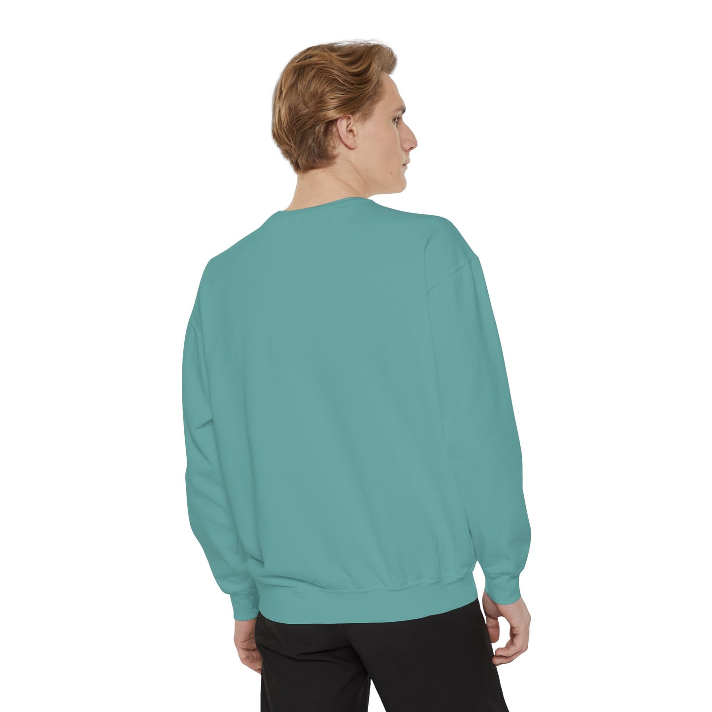 He Is Risen Christian Sweatshirt — Cross, Bow & Empty Tomb Easter Pullover
