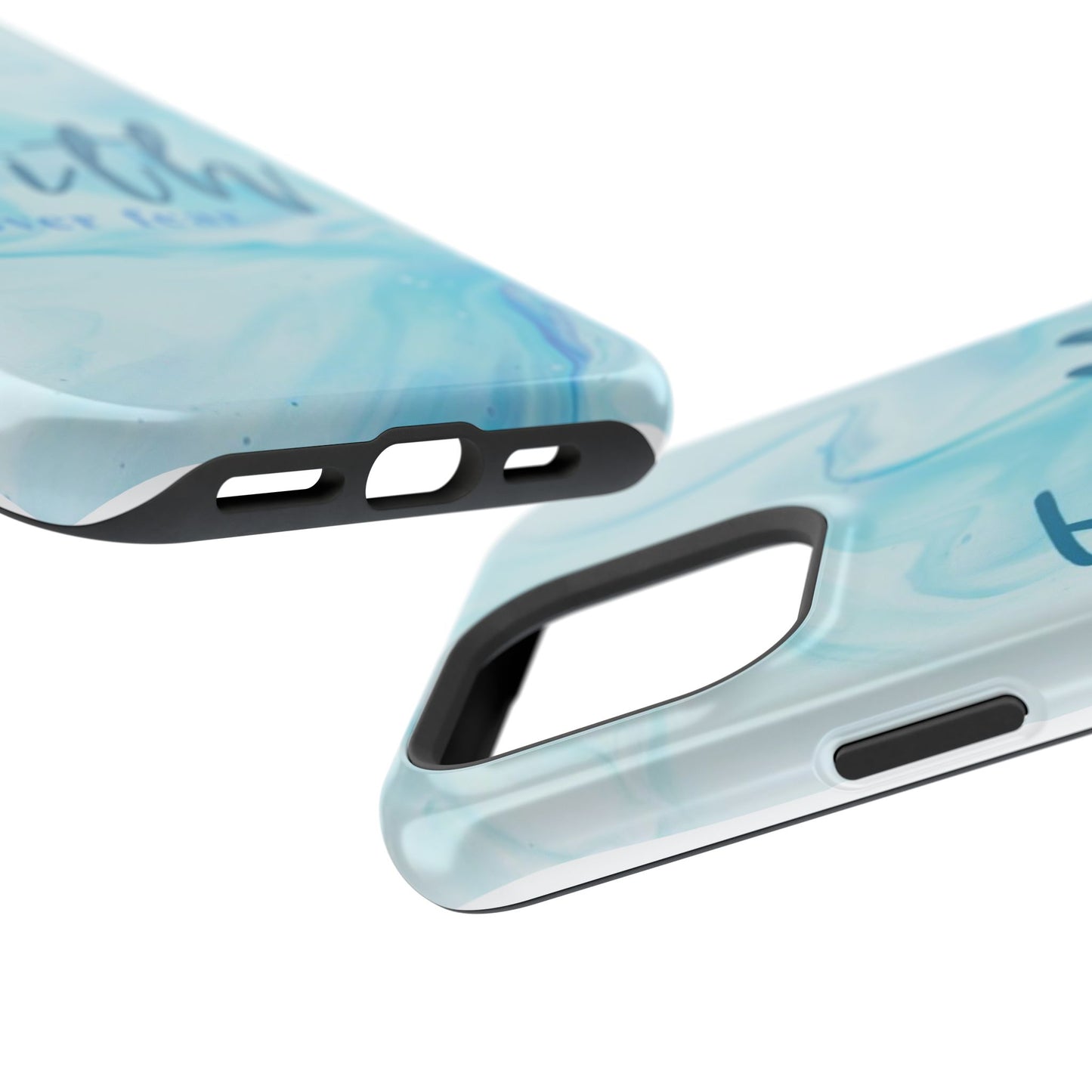 Faith Over Fear Magnetic Phone Case — Blue Marble Impact-Resistant Cover