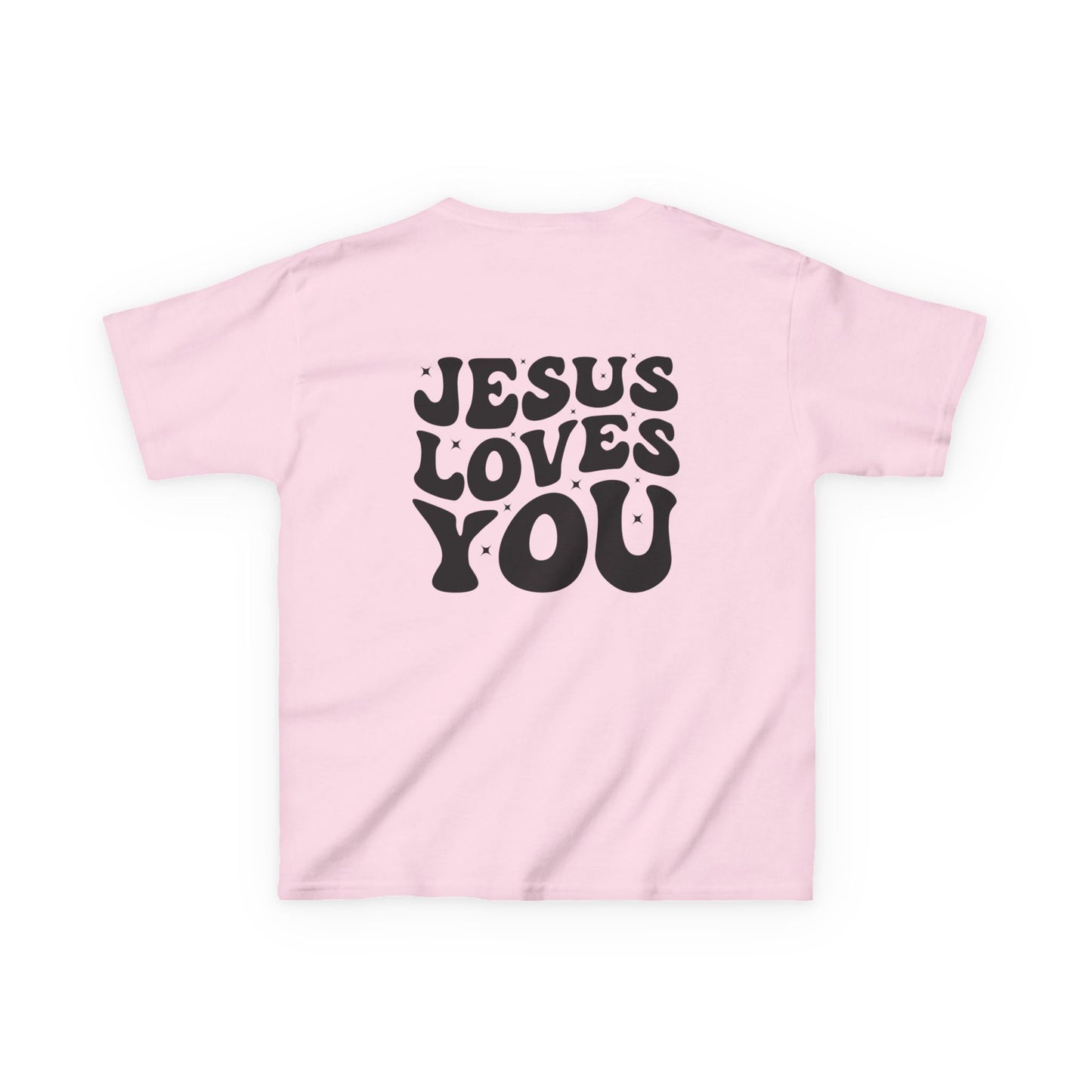 Kids Tee — Jesus Loves You Cross Youth T‑Shirt