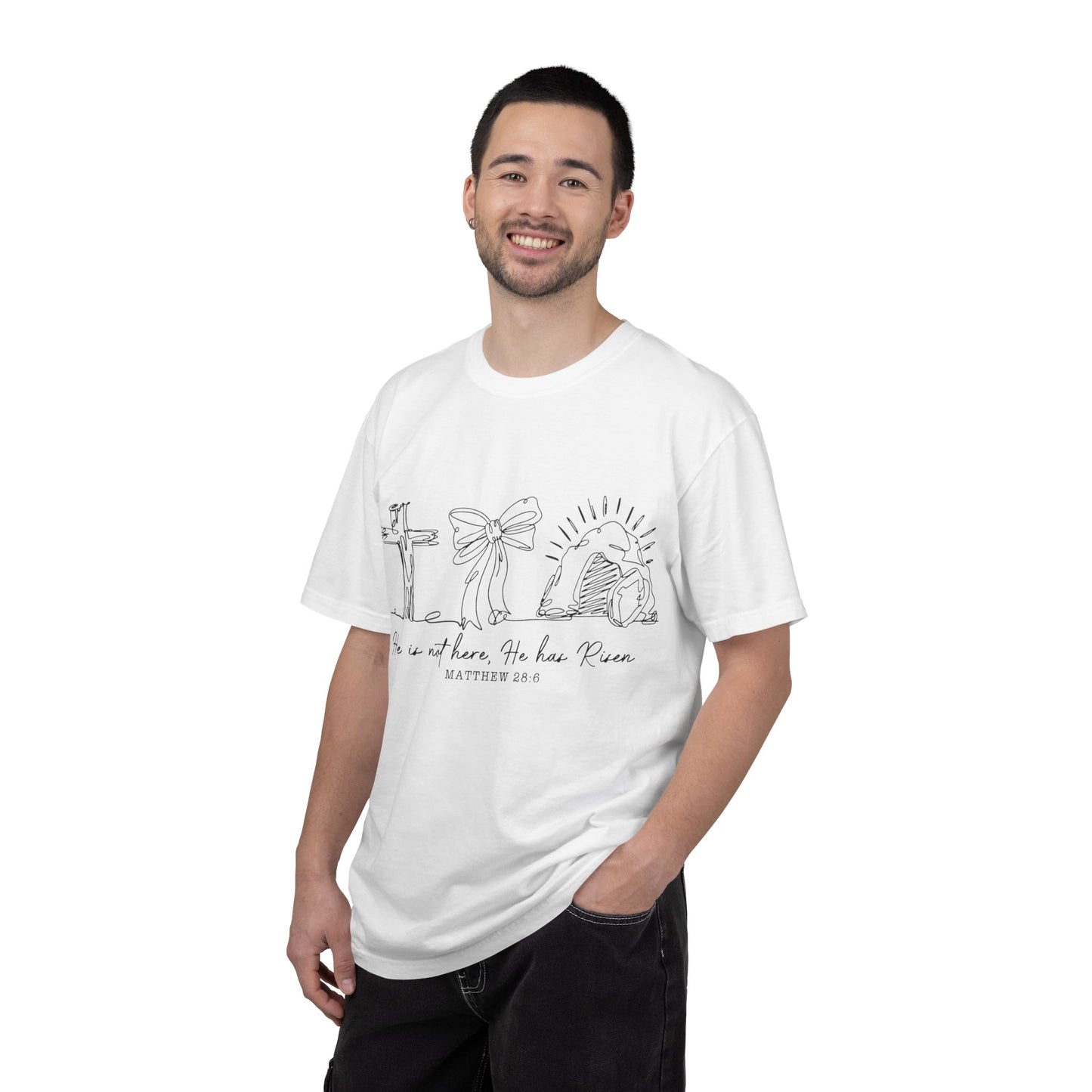 He is risen-Unisex Garment-Dyed T-shirt