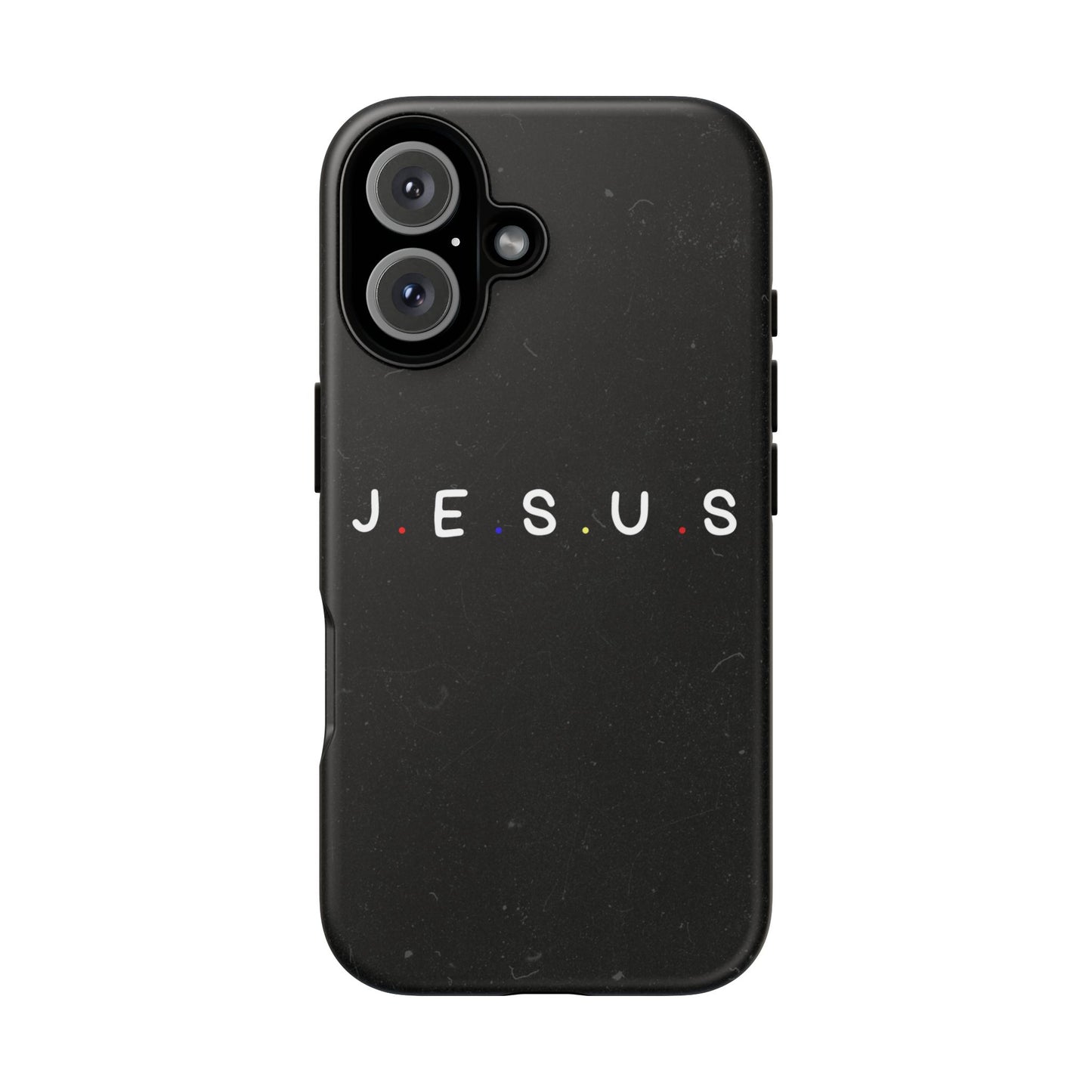Jesus Typography Tough Phone Case — Minimal Black Christian Phone Cover