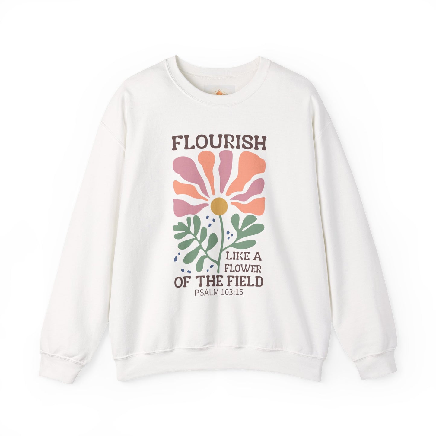 Flourish Floral Psalm Crewneck Sweatshirt