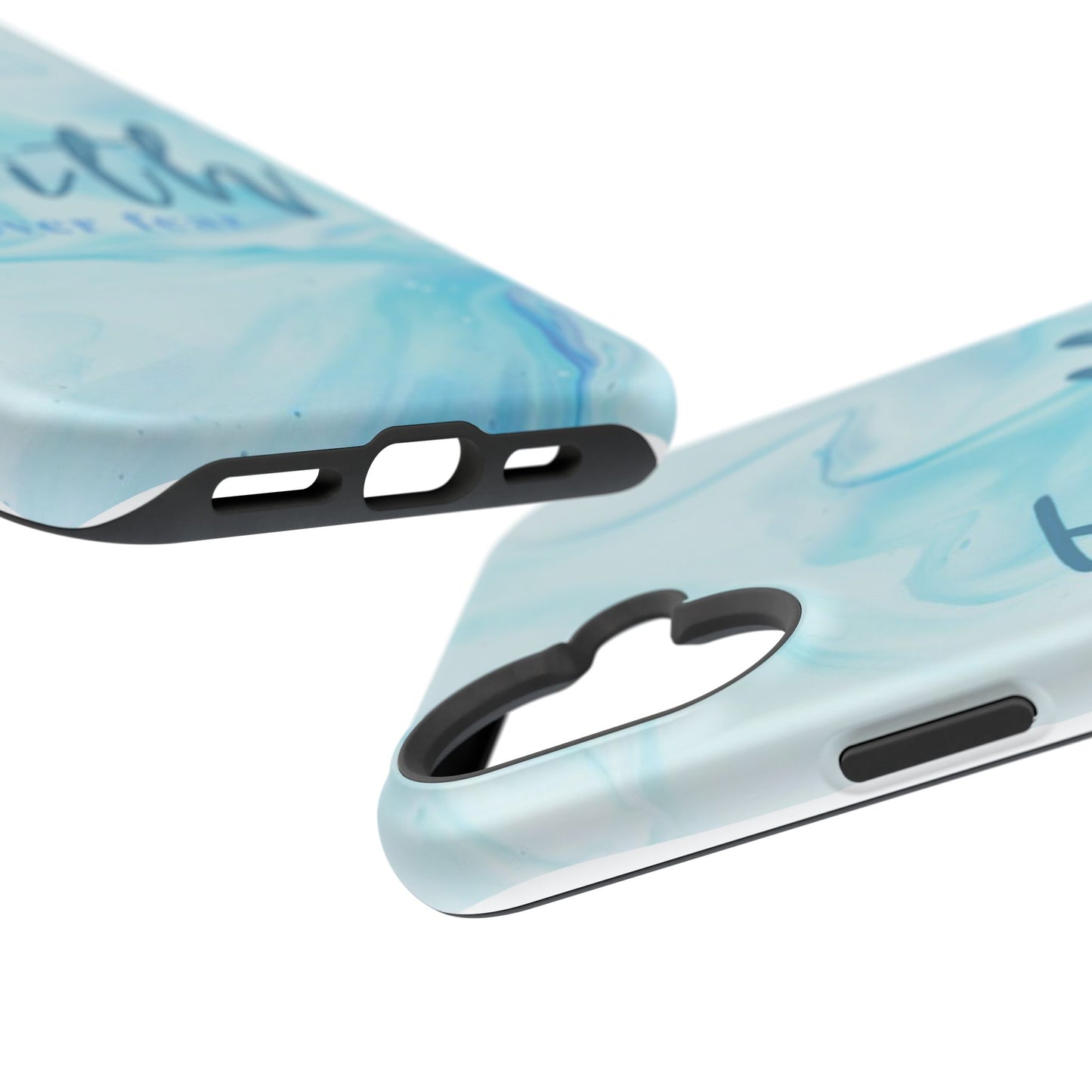 Faith Over Fear Magnetic Phone Case — Blue Marble Impact-Resistant Cover