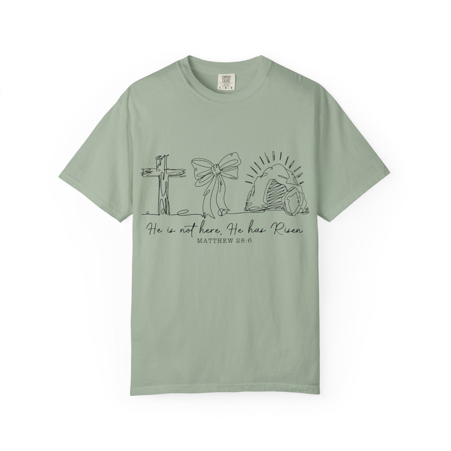 He is risen-Unisex Garment-Dyed T-shirt
