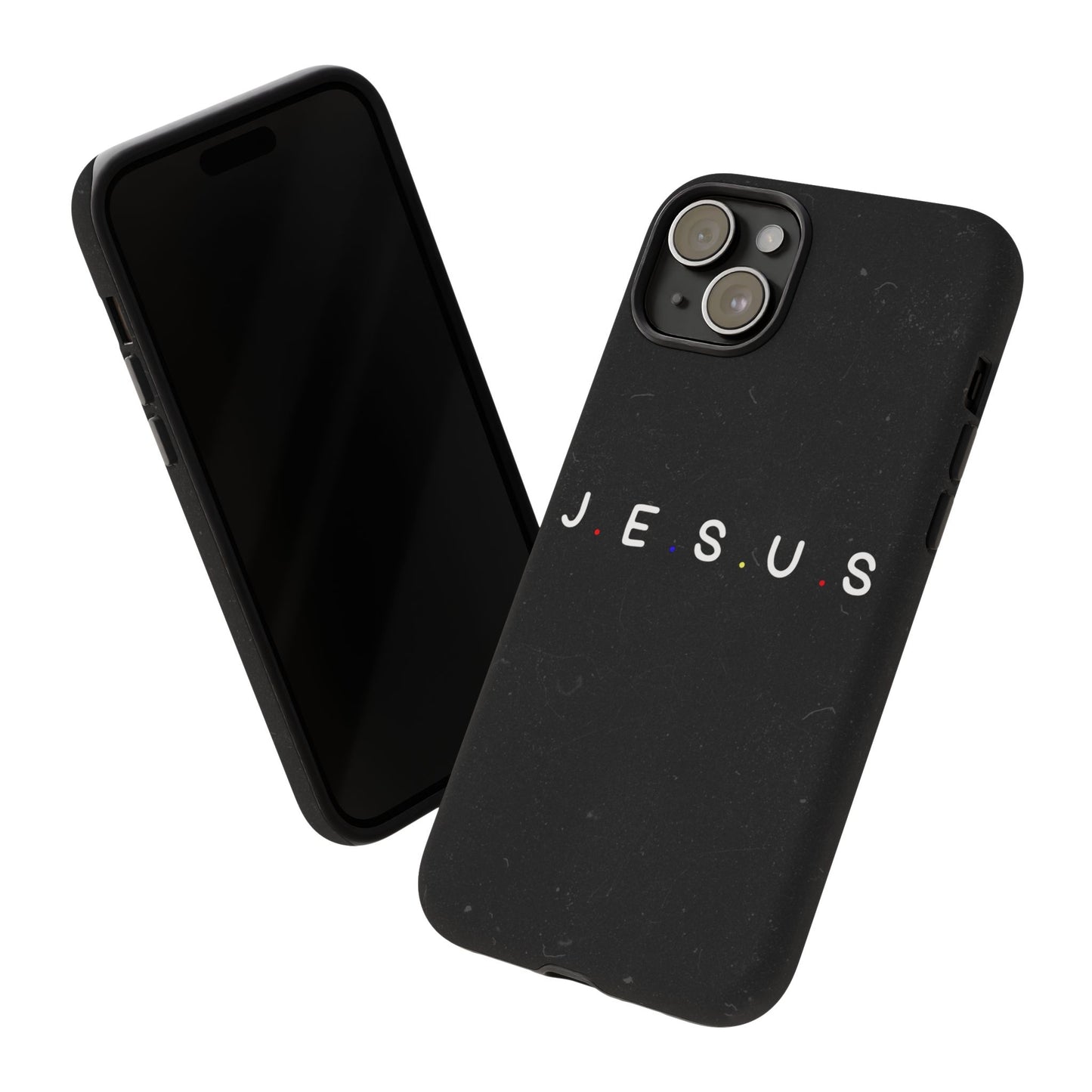 Jesus Typography Tough Phone Case — Minimal Black Christian Phone Cover