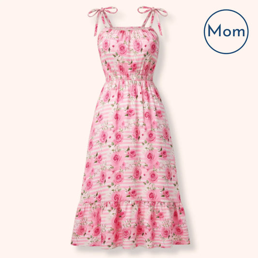 PINK POSIES - MOM DRESS